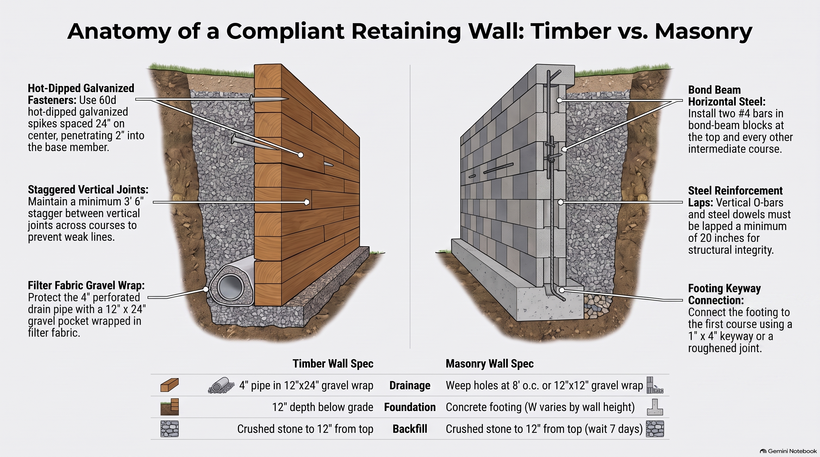 Timber Vs. Masonry Retaining Walls